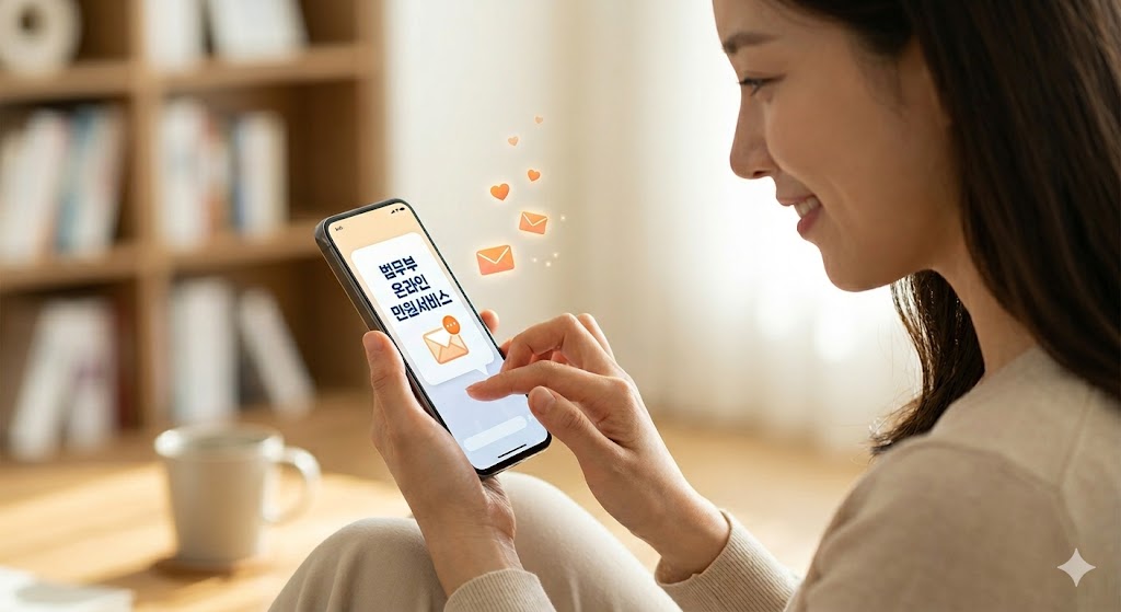 스마트폰으로 법무부 온라인 서비스 열기.jpg 스마트폰으로 법무부 온라인 서비스 열기.jpg